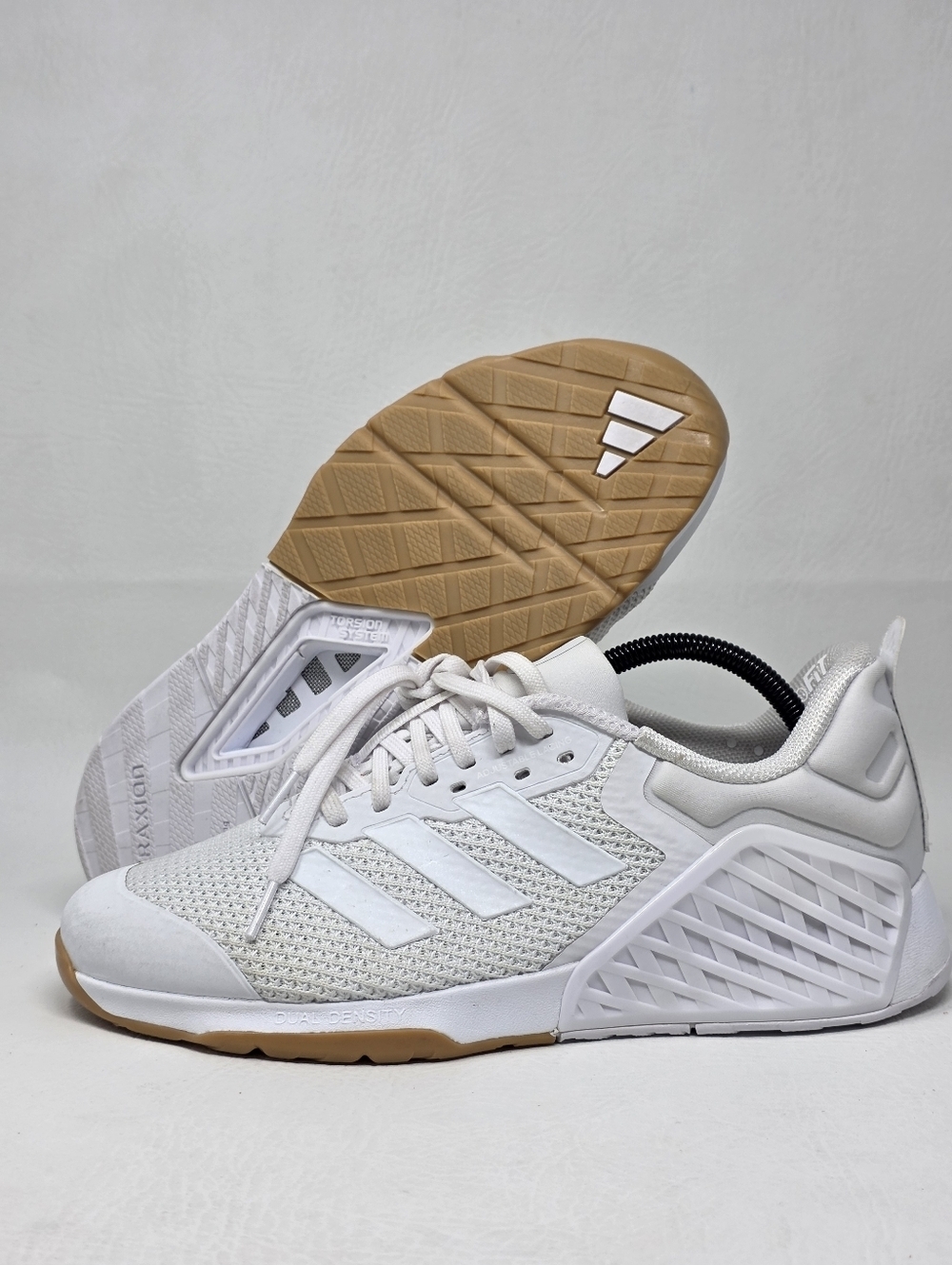 Adidas Dropset 3 Trainer Women’s Size 10 Training Shoes White ID8633 Pre-owned